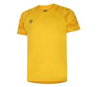 Umbro Mens Atlas Jersey XL Yellow/Black Graphic Print Breathable Lightweight Short-Sleeved Crew Neck