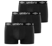 UMBRO Mens Boxer Shorts (Pack of 3) - Black - XL