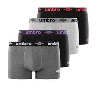 UMBRO Men's Boxer Shorts (Pack of 4), Black, XL