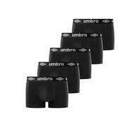 UMBRO Mens Boxer Shorts (Pack of 5) - Black - S