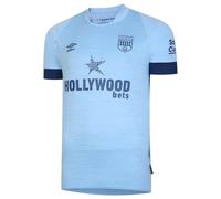 Umbro Mens Brentford Away Shirt 2023 2024 Adults Blue XL