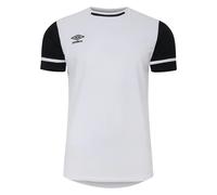 Umbro Mens Cavelle Jersey T-Shirt - Brilliant White/Black - M - Brilliant White/Black
