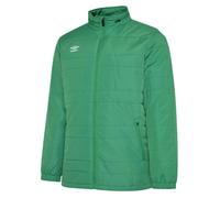 Umbro Mens Club Essential Bench Jacket - Emerald - S - Emerald - 100% Polyester