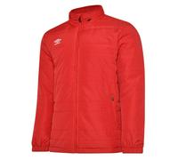 Umbro Mens Club Essential Bench Jacket - Vermillion - M - Vermillion - 100% Polyester