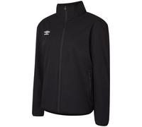 Umbro Mens Club Essential Bonded Jacket (Black/White) - Size Small