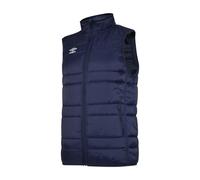 Umbro Mens Club Essential Gilet - Dark Navy/White - M - Dark Navy/White - 100% Nylon