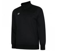 Umbro Mens Club Essential Half Zip Sweatshirt (Black) - Size 2XL