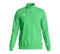 Umbro Mens Club Essential Half Zip Sweatshirt - Emerald - L - Emerald - 100% Polyester