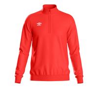 Umbro Men's Club Essential Half Zip Sweatshirt in Scarlet | Size: Small Umbro Scarlet S