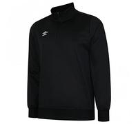 Umbro Mens Club Essential Half Zip Sweatshirt (M) (Black)
