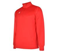 Umbro Mens Club Essential Half Zip Sweatshirt (XXL) (Vermillion)