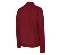 Umbro Mens Club Essential Jacket, Long-Sleeved, Zip Front, 2 Side Zip Pockets, Ribbed Collar & Hem, New Claret, L