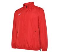 Umbro Men's Club Essential Light Waterproof Jacket in Scarlet | Size: Small Umbro Scarlet S