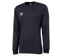 Umbro Mens Club Jersey Long Sleeve Top Carbon/White XL