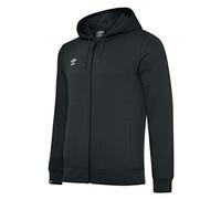 Umbro Mens Club Leisure Full Zip Hoodie (L) (Black/White)