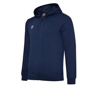Umbro Mens Club Leisure Full Zip Hoodie (L) (Navy/White)