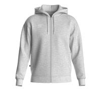 Umbro Mens Club Leisure Full Zip Hoodie (Grey Marl/White) - Light Grey - Size 2XL