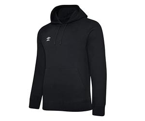 Umbro Mens Club Leisure Hoodie (3XL) (Black/White)