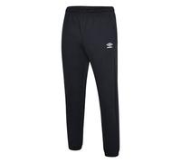 Umbro Mens Club Leisure Jogging Bottoms (Black/White) - Size Large