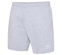 Umbro Mens Club Leisure Shorts (Grey Marl/White) - Multicolour - Size Large