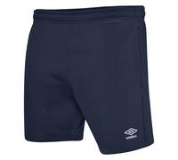 Umbro Mens Club Leisure Shorts - Navy Blue/White - XXL - Navy Blue/White - 70% Cotton/30% Polyester