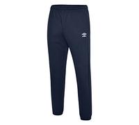 Umbro Mens Club Leisure Sweatpants, Navy/White, UK Size: 4XL