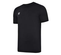 Umbro Mens Club Leisure T-Shirt (Black/White) Cotton - Size Medium
