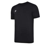 Umbro Mens Club Leisure T-Shirt (Black/White) Cotton - Size Medium
