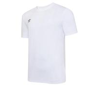 Umbro Mens Club Leisure T-Shirt - White/Black - White/Black - S