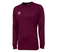 Umbro Mens Club Long-Sleeved Jersey - New Claret - New Claret - S - 100% Polyester