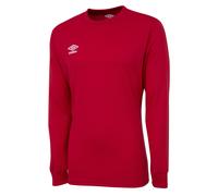 Umbro Mens Club Long-Sleeved Jersey (Vermillion) - Red - Size Small
