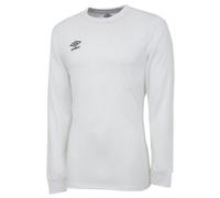 Umbro Mens Club Long-Sleeved Jersey - White - White - M - 100% Polyester
