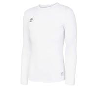 Umbro Mens Core Crew Neck Long-Sleeved Base Layer Top (S) (Brilliant White)