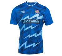 Umbro Mens Culture Clash Red Bull Jersey - Royal Blue/Dark Navy - L - Royal Blue/Dark Navy - 100% Polyester