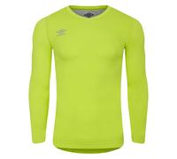 Umbro Mens Elite V Neck Base Layer Top (Acid Lime) - Lime Green - Size Medium