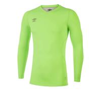Umbro Mens Elite V Neck Base Layer Top (Green Gecko) - Size Large