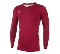 Umbro Mens Elite V Neck Base Layer Top (New Claret) - Red - Size 4XL