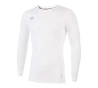 Umbro Men's Elite V-Neck Base Layer Top UO265 White Small