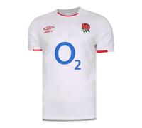 Umbro Mens England Home Pro Rugby Shirt 2020 2021 White S
