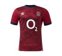 Umbro Mens England Rugby Alternate Shirt 2024 Adults Short Red M