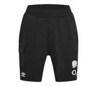 Umbro Mens England Rugby Knit Shorts 2024 Cotton Black L