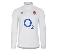 Umbro Mens England Rugby Warm Up Mid Layer Top 2023 2024 Brill White/Blue 4XL