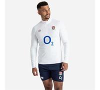 Umbro Mens England Rugby Warm Up Mid Layer Top 2023 2024 Brill White/Blue XL
