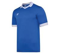 Umbro Mens ES Temp Short Sleeve Jersey Sports Training Royal/White L