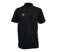 Umbro Mens Essential Polo Shirt - Black/White - L - Black/White
