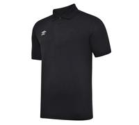 Umbro Mens Essential Polo Shirt - Black/White - L - Black/White