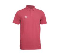 Umbro Mens Essential Polo Shirt (New Claret/White) - Multicolour - Size Large