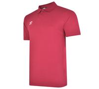 Umbro Mens Essential Polo Shirt - White/Black - XL - White/Black - 50% Cotton/50% Polyester