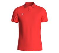 Umbro Mens Essential Polo Shirt (Vermillion/White) - Multicolour - Size Medium