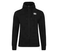 Umbro Mens Fleece Full Zip Hoodie Black XL